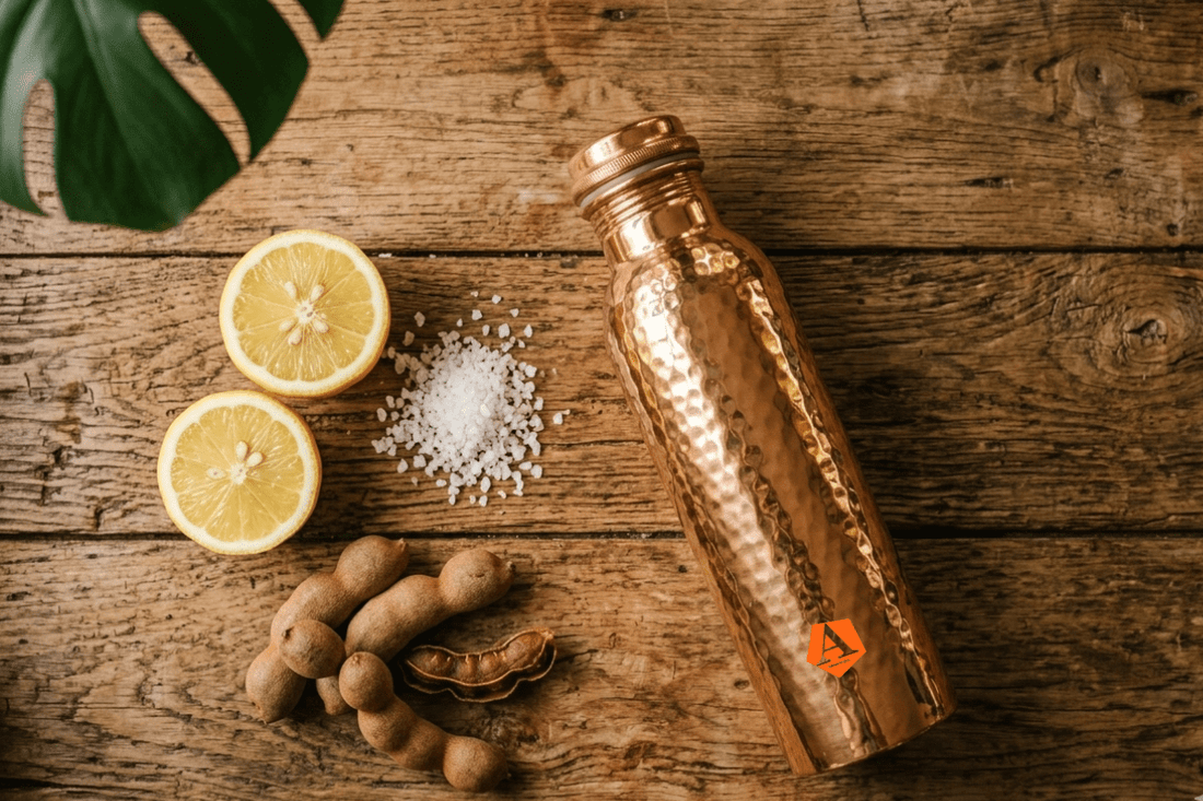 How to Clean a Copper Water Bottle Naturally | Adroit India - Adroit India