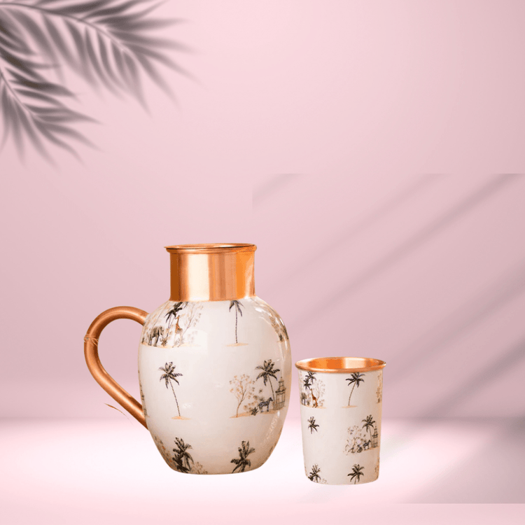 COPPER JUG & TUMBLER - Adroit India