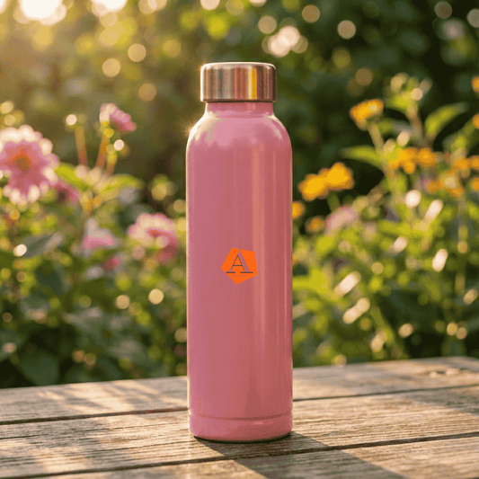 Jivan Blush Pink Pure Copper Water Bottle 950 ML | Luxury Ayurvedic Copper Bottle – Adroit India