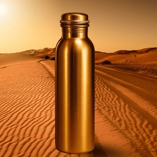 Amrit Plain Pure Copper Water Bottle | BIS Certified Handmade Bottle – Adroit India - Adroit India